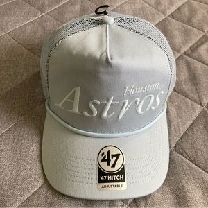 Houston Astros 47 Brand SnapBack Rope Trucker Hat Blue Script Adjustable NWT